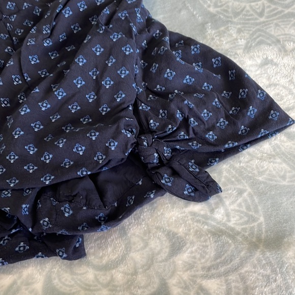 Free People Navy Boho Bella Pull On Shorts w/Side Ties - Picture 5 of 9